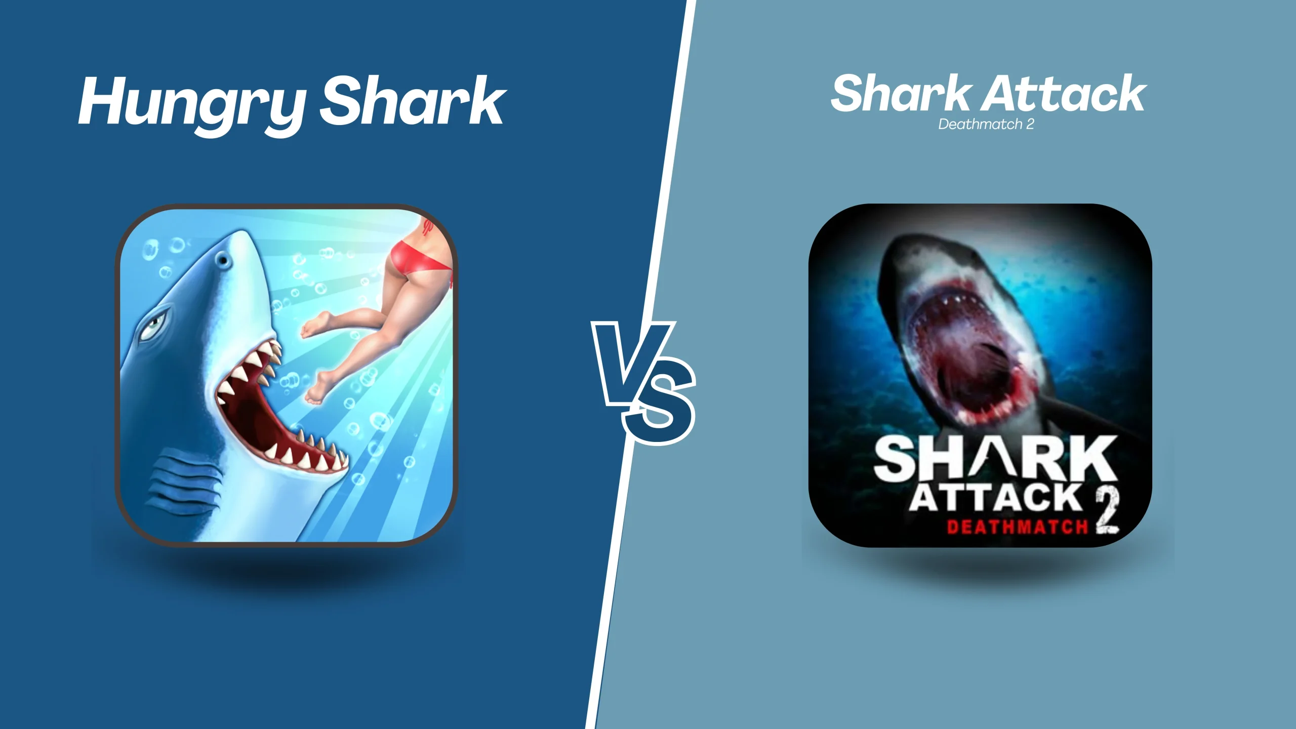 Hungry Shark APK vs Shark Attack