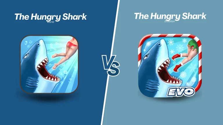 Hungry Shark Evolution vs Hungry Shark World